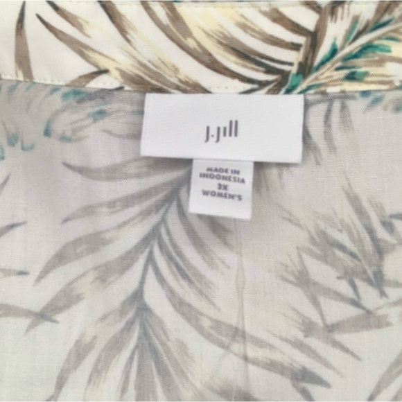 🌴J Jill - NWT Tank Top with Tropical Pattern - Size 3x - Picture 8 of 12